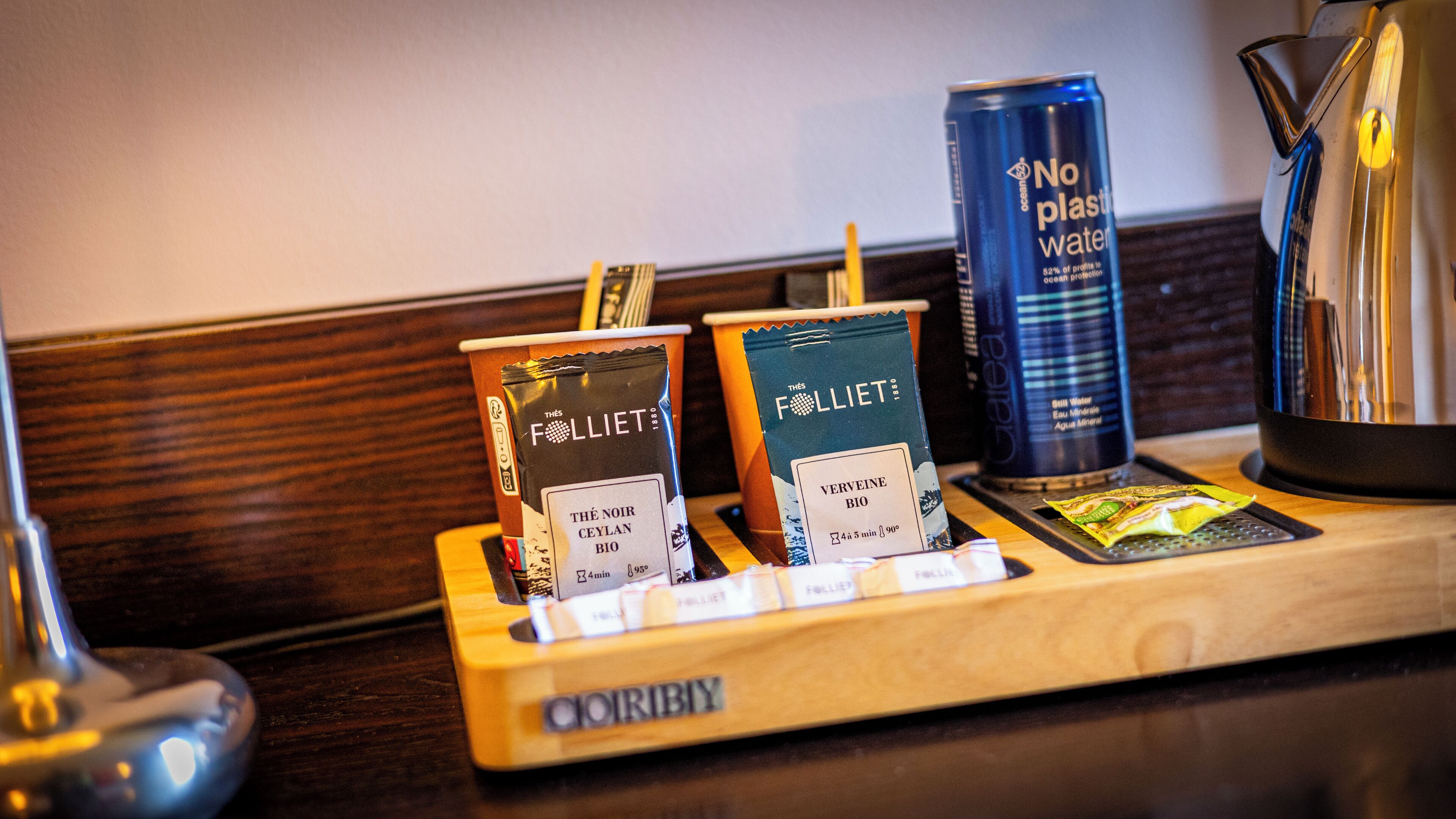 premium bedding, pillow-top beds, desk, blackout curtains