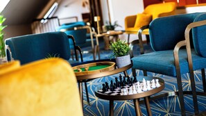 Sitteområde i lobbyen