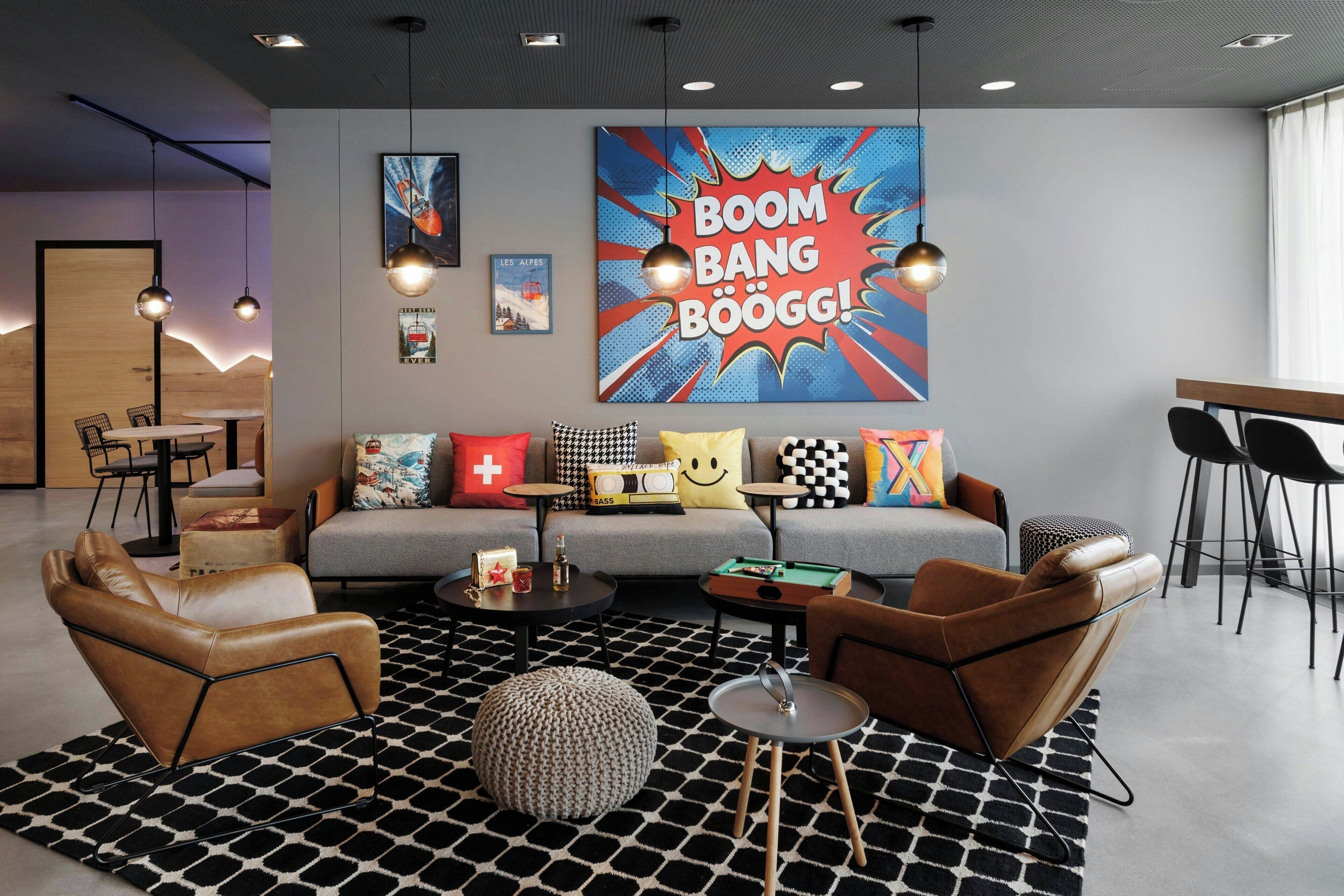 50-inch flat-screen TV with satellite channels, TV, pay movies