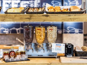 Daily buffet breakfast (EUR 12.90 per person)