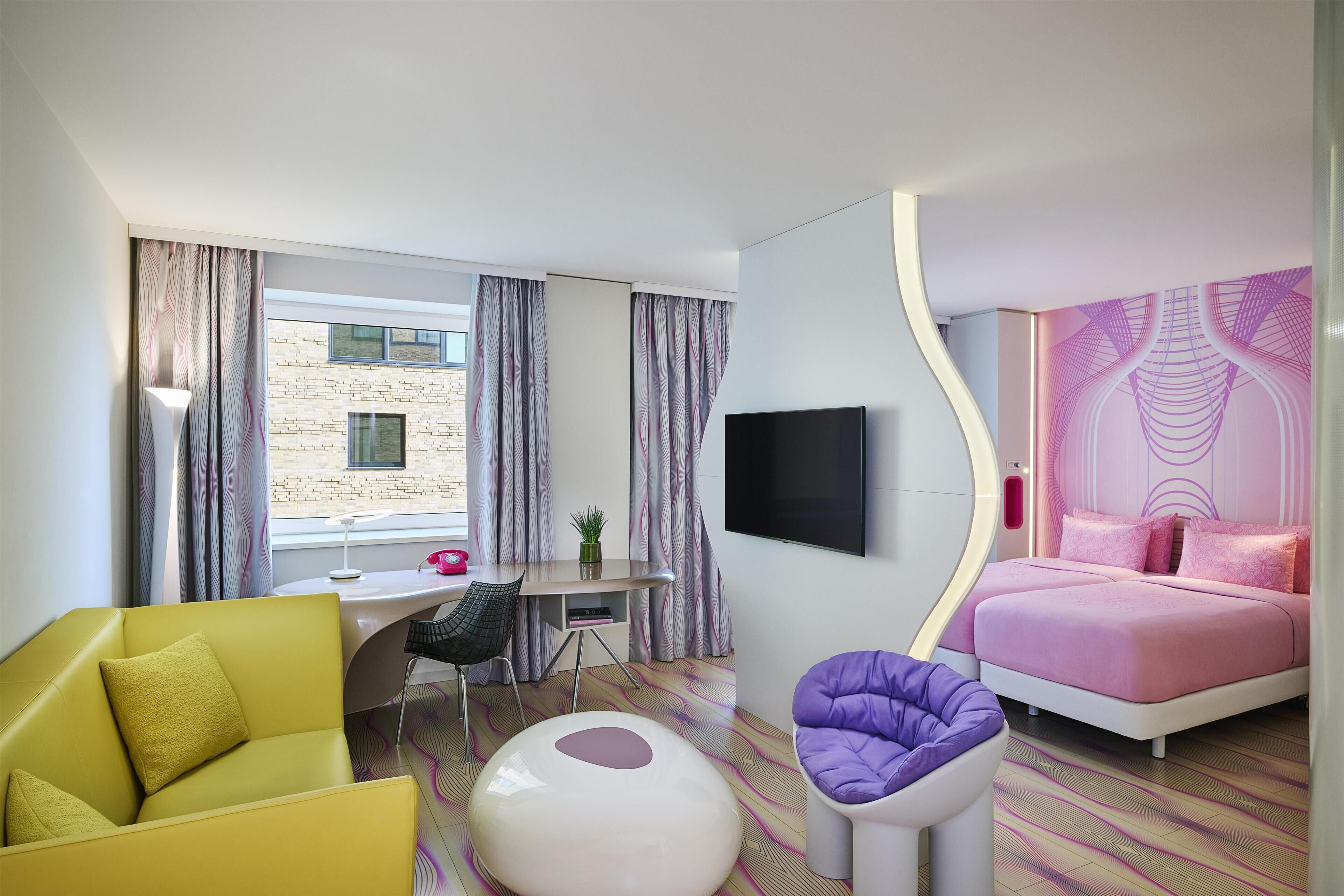 Premium bedding, minibar, in-room safe, desk