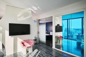 Junior Suite (nhow, Waterfront) | Premium bedding, minibar, in-room safe, desk