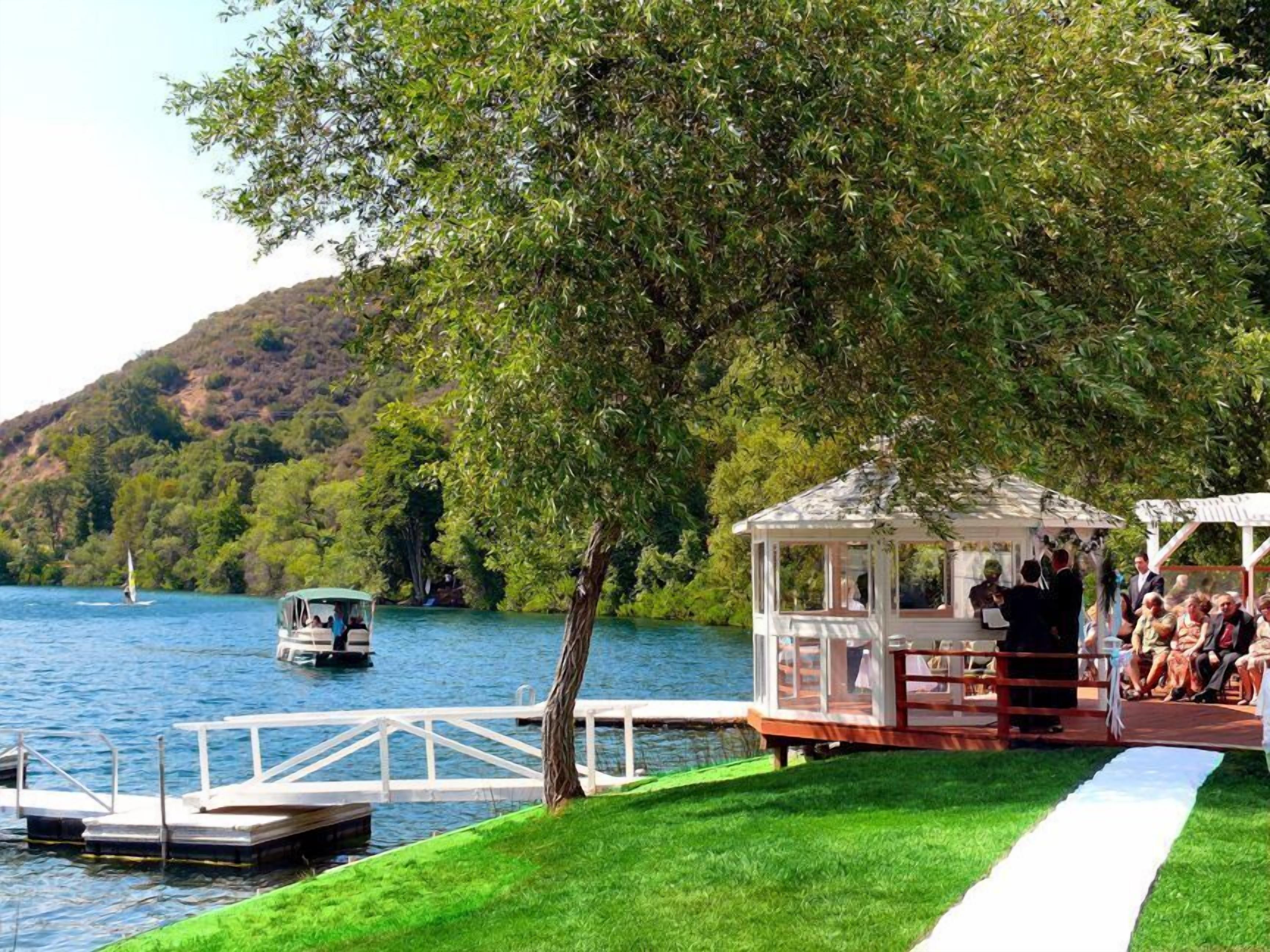 outdoor wedding area