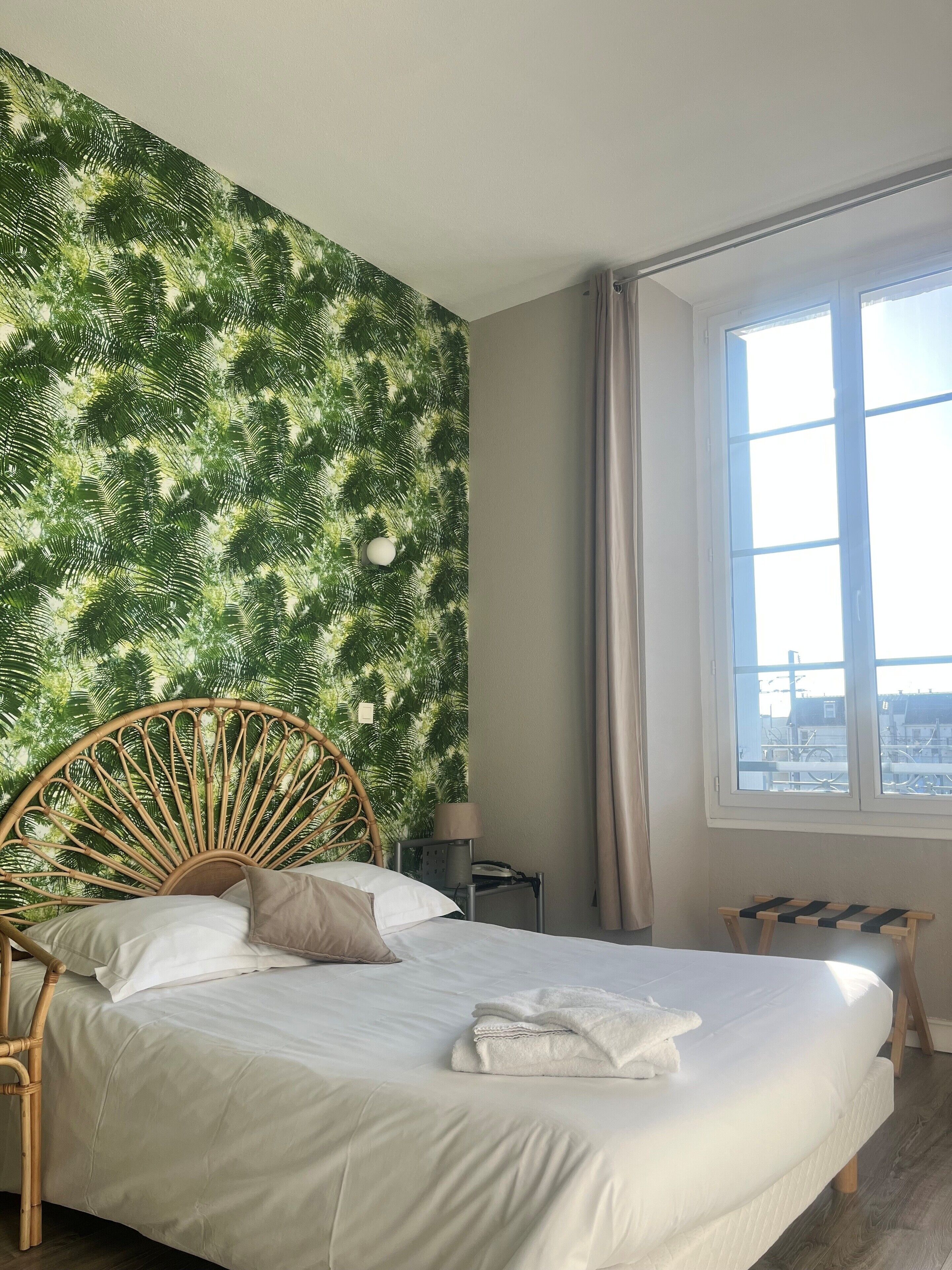 Dobbeltrom – comfort, 1 dobbeltseng (Thématique) | Lydisolert, strykejern/-brett, wi-fi (inkludert) og sengetøy