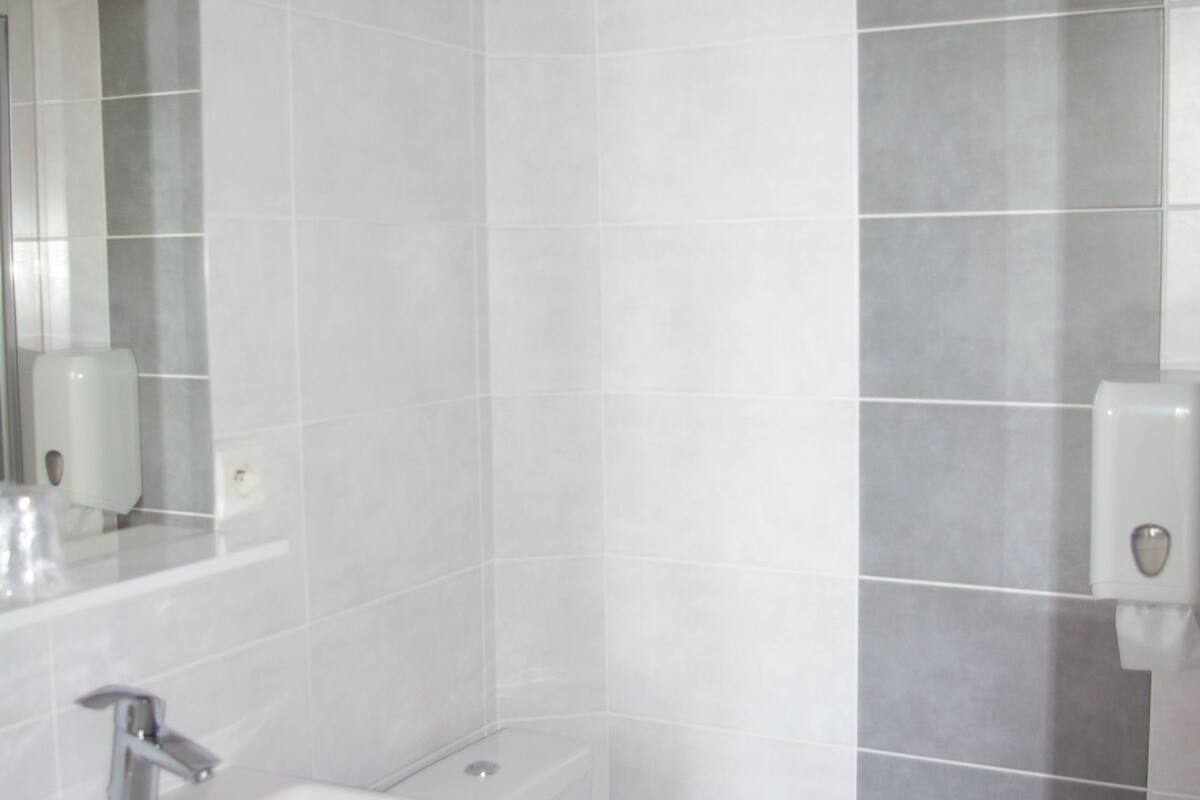 single room | bathroom | hair dryer, towels