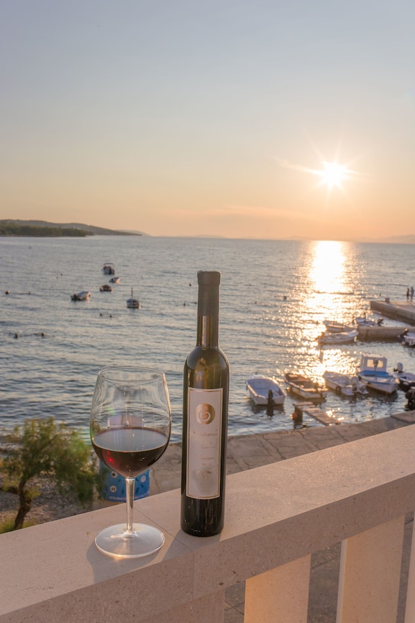 Apartment, 2 Bedrooms, Balcony, Sea View (for 5 people) | Balcony view