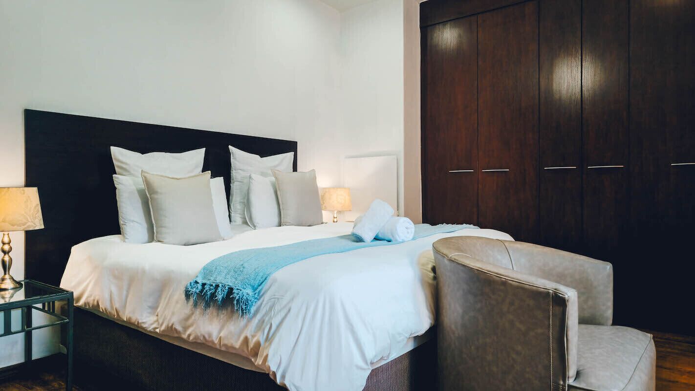 Luxury-Apartment | 1 Schlafzimmer, hochwertige Bettwaren, Zimmersafe, Verdunkelungsvorhänge