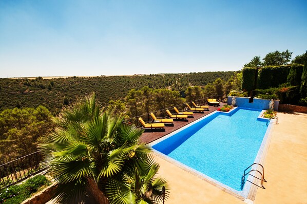 Outdoor banquet area