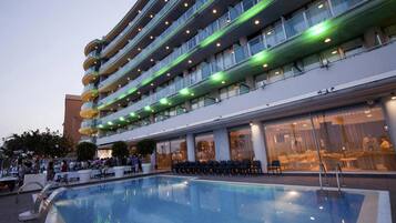 Front of property – evening/night