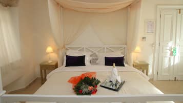 Suite - udsigt til have (Black and White) | 1 soveværelse, egyptiske bomuldslagner, premium-sengetøj, dundyner