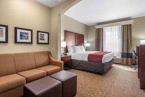 Suite, 1 King Bed, Non Smoking | Hypo-allergenic bedding, down comforters, pillowtop beds, desk