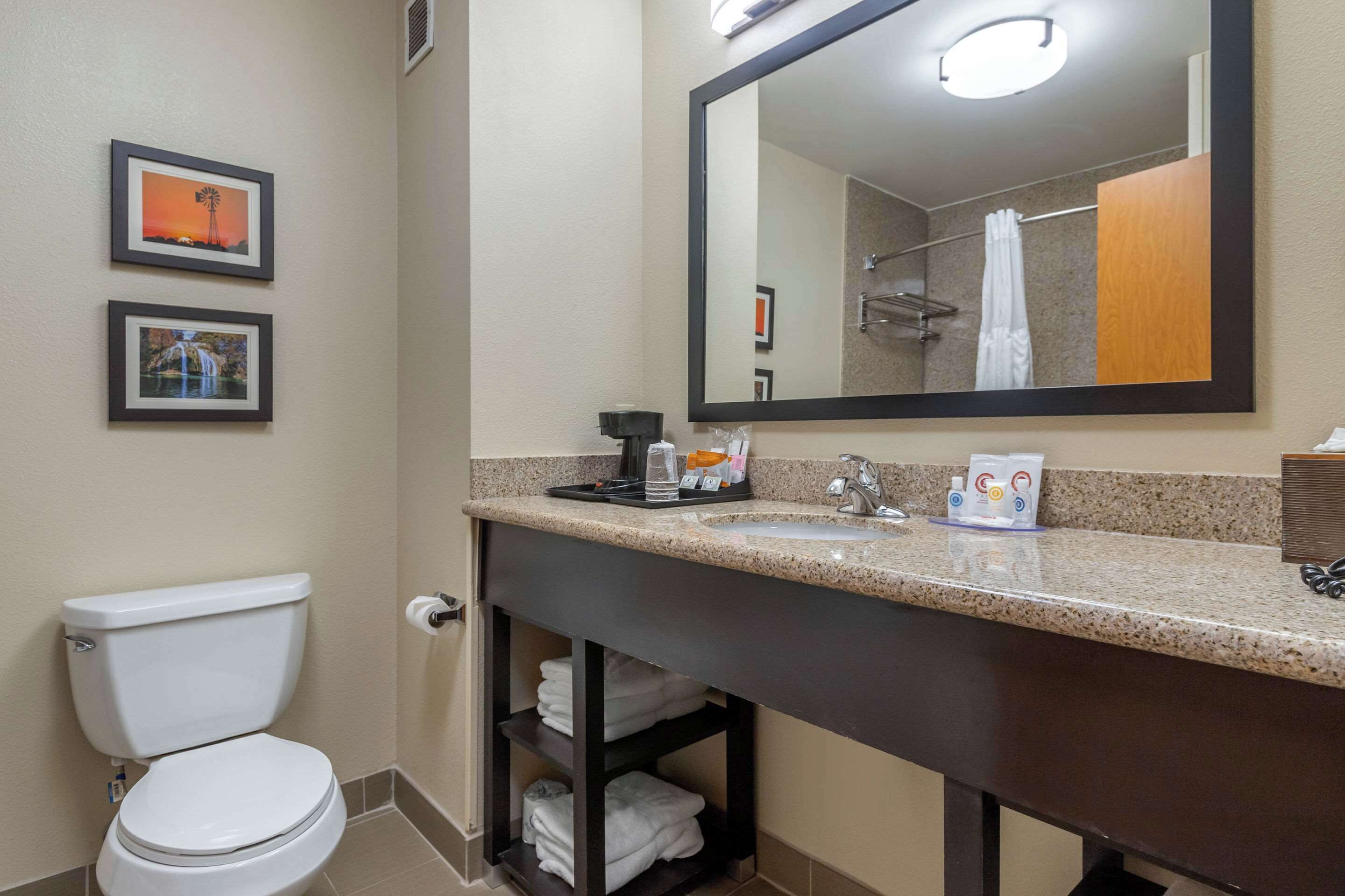 hypo-allergenic bedding, down duvets, pillow-top beds, desk