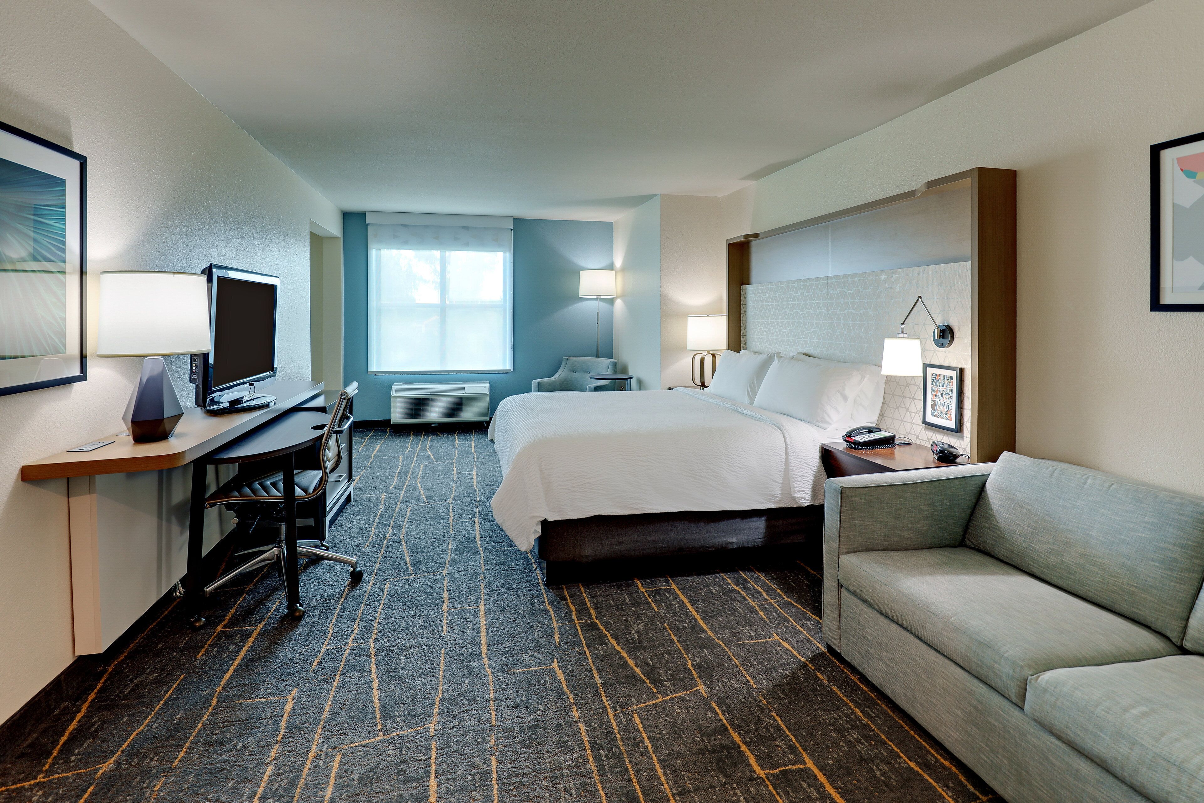 in-room safe, desk, blackout curtains, iron/ironing board