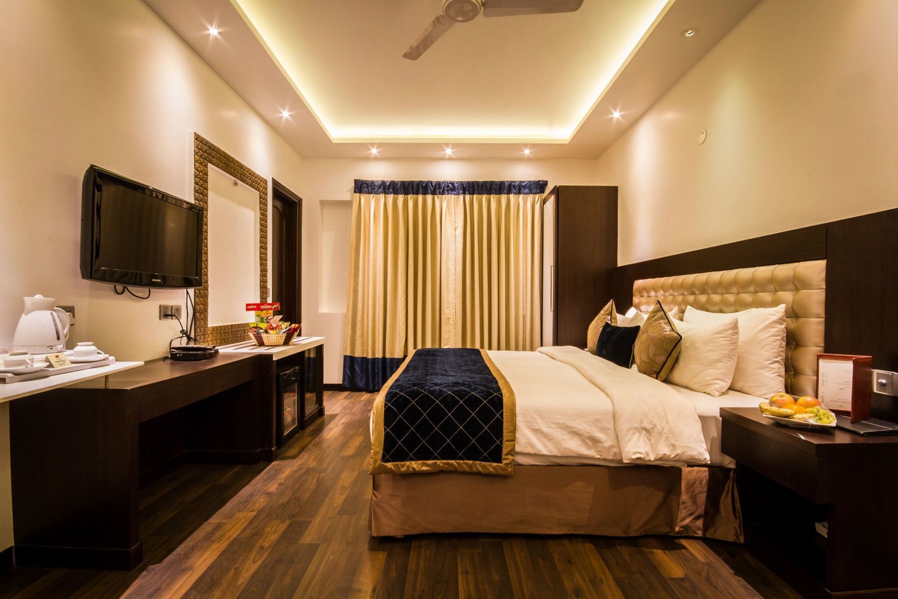 Premium bedding, memory foam beds, minibar, individually decorated