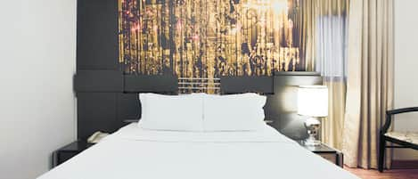 Habitación Deluxe, 1 cama matrimonial | Minibar, escritorio, wifi gratis y ropa de cama 