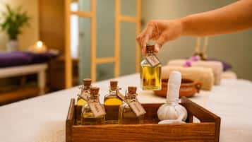 Body treatments, deep-tissue massages, body wraps, body scrubs, facials