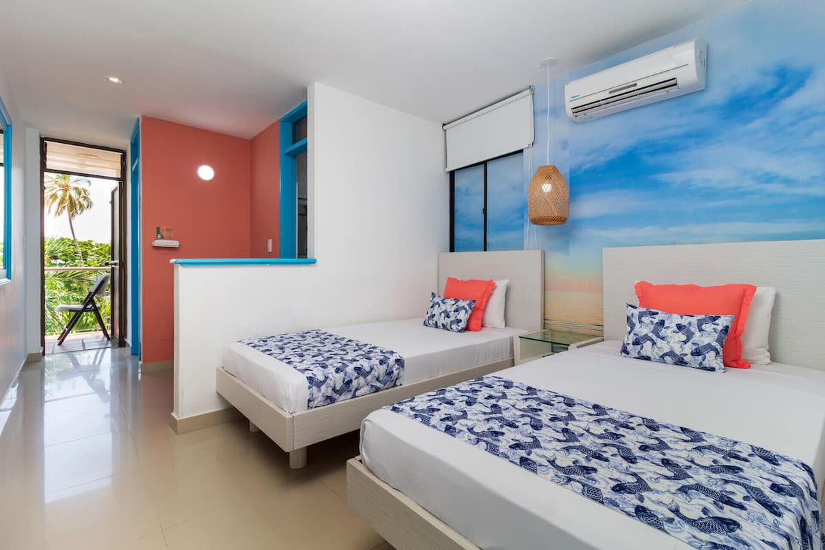 Premium bedding, desk, blackout drapes, iron/ironing board