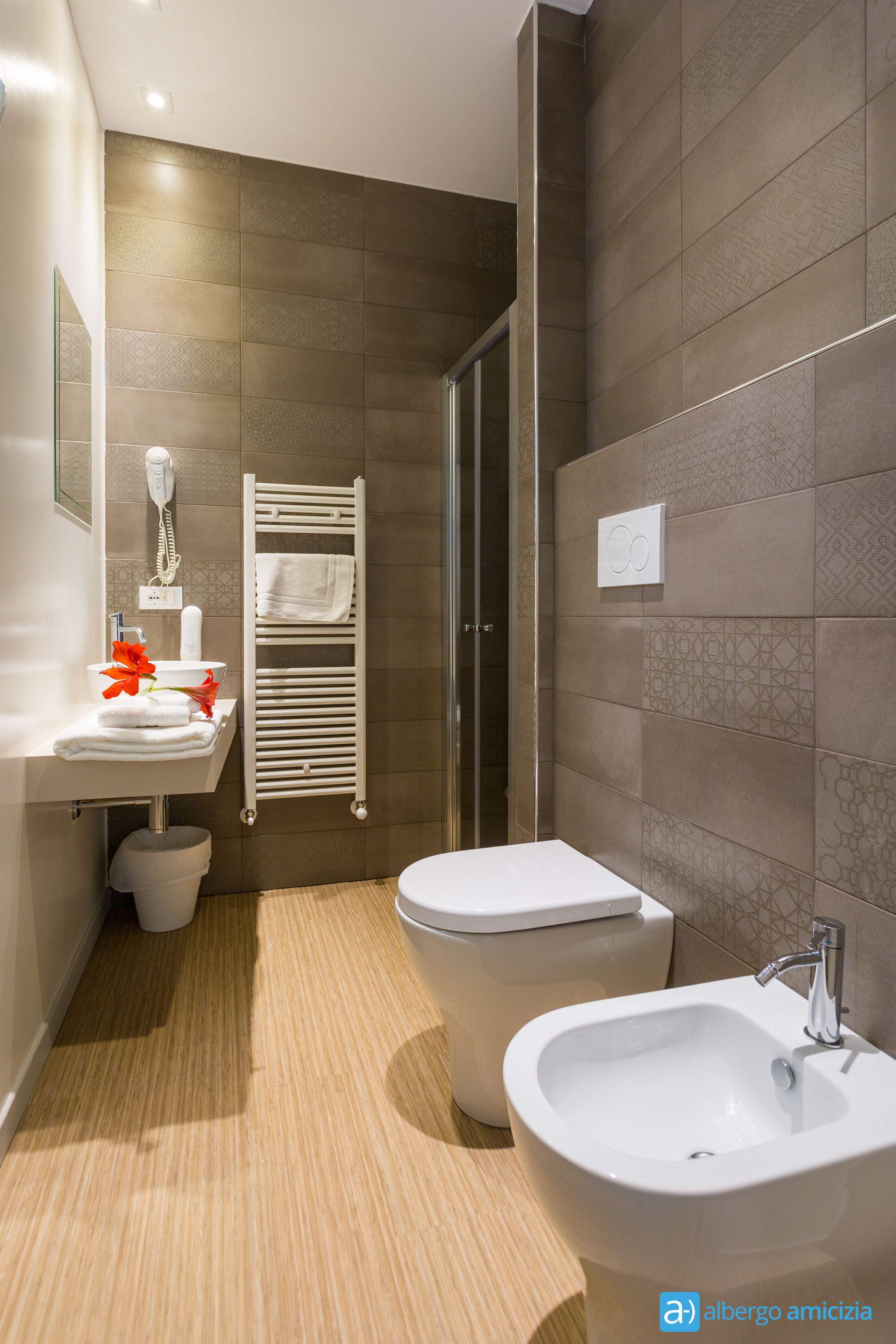 double room | bathroom | shower, rainfall showerhead, free toiletries, hair dryer