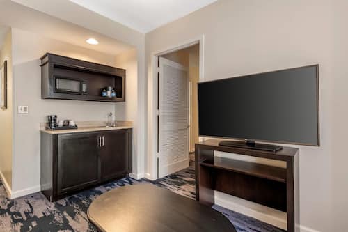 Premium bedding, pillow-top beds, desk, blackout curtains