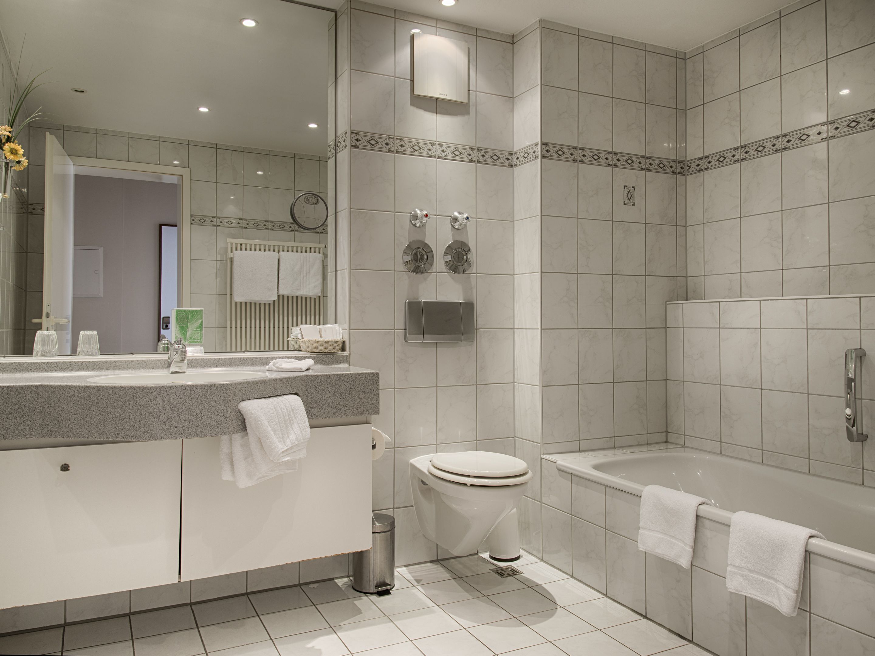double room | bathroom | free toiletries, hair dryer, towels
