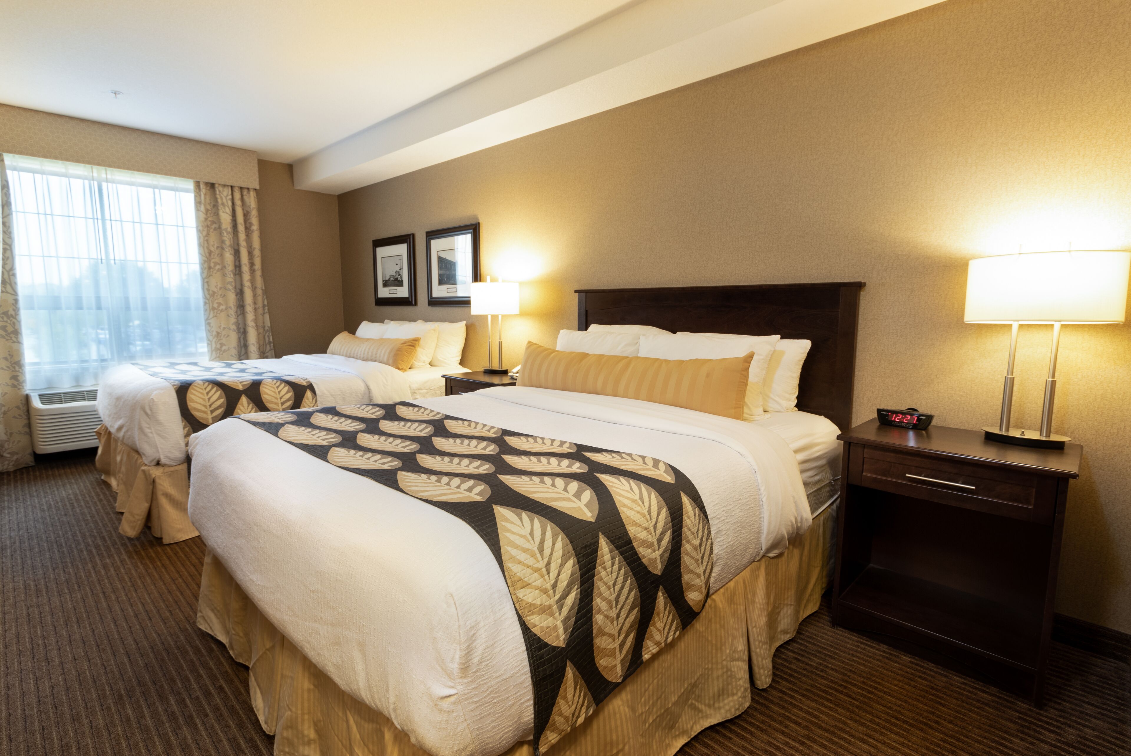 double room, 2 queen beds | 1 bedroom, premium bedding, pillow-top beds, desk