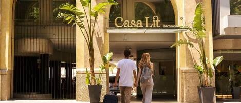 Façana frontal de l'allotjament