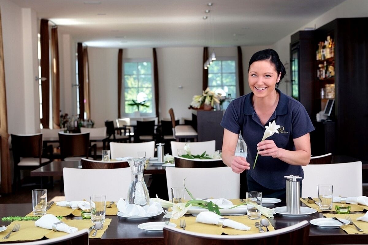 Deutsche Küche, Blick auf den Garten 