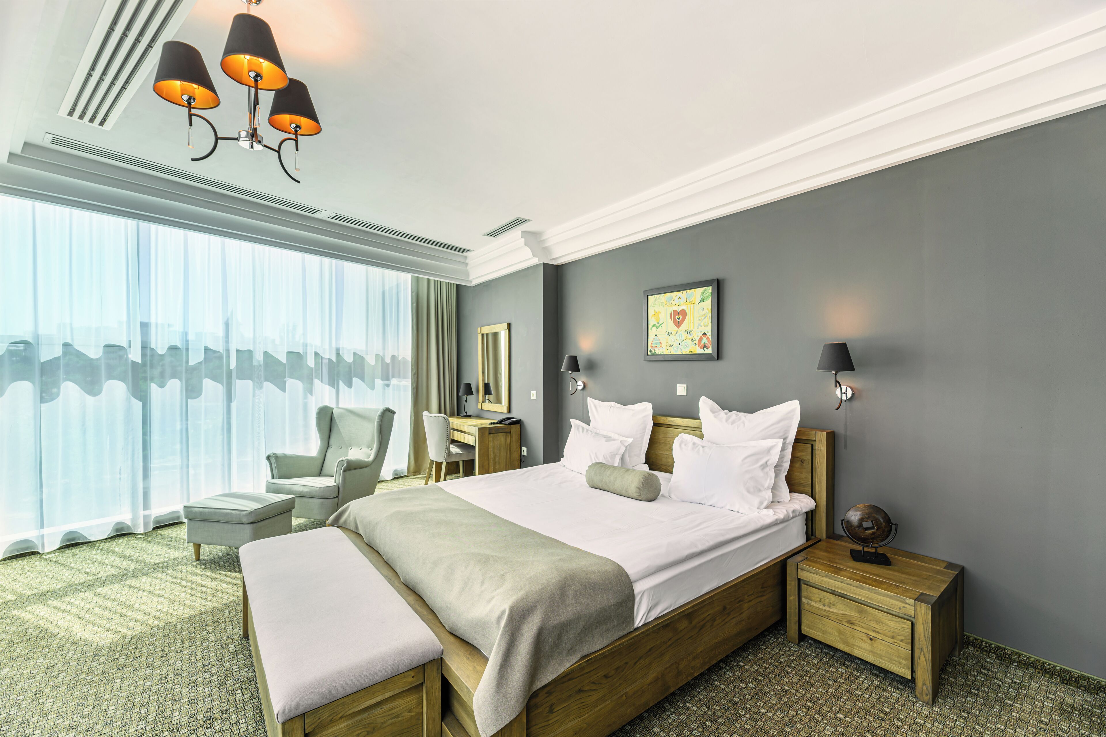 Leilighet – panorama | Minibar, skrivebord, skrivebord for bærbar PC og lydisolert