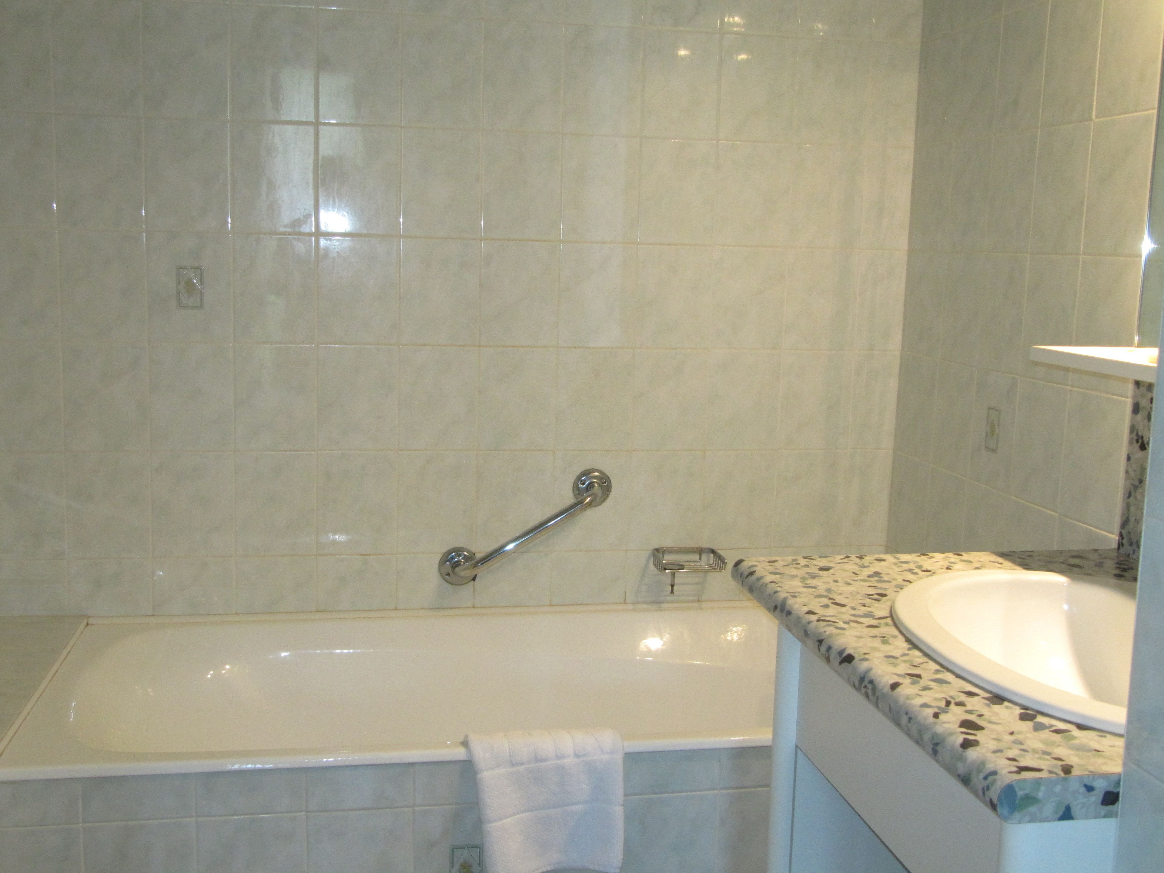 free toiletries, hair dryer, towels