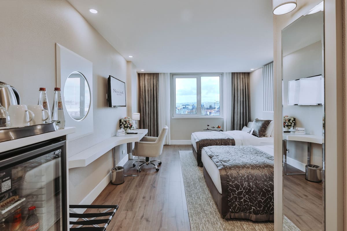 deluxe twin room, 2 single beds, park view (park view) | 1 bedroom, hypo-allergenic bedding, select comfort beds, minibar