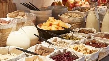 Daily buffet breakfast (EUR 36 per person)