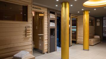 Sauna, steam room, massages