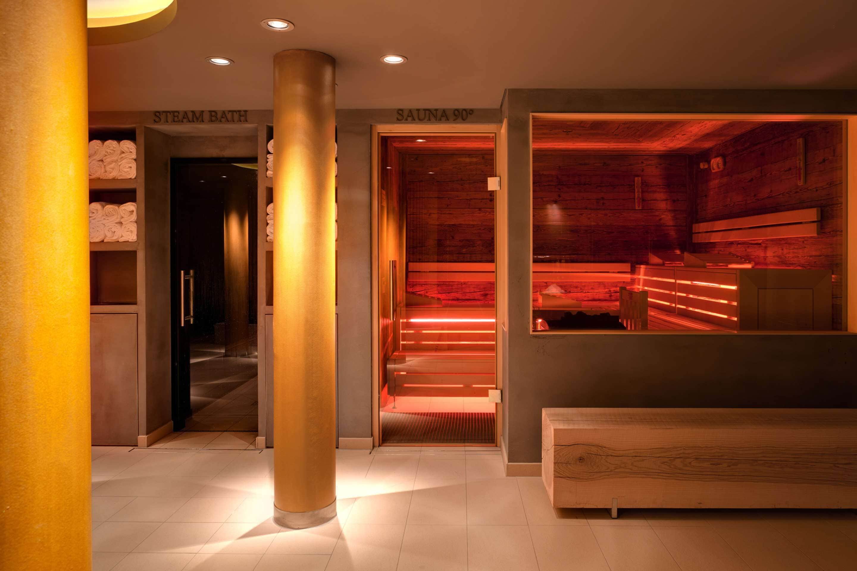 sauna, steam room
