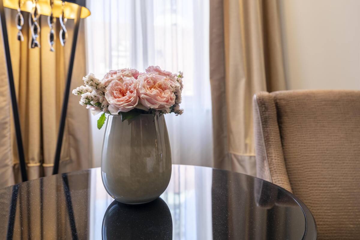 Literie de qualité supérieure, couette en duvet d'oie, minibar