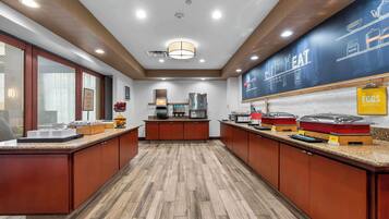 Free daily buffet breakfast