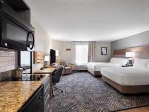 Desk, blackout curtains, iron/ironing board, free cots/infant beds