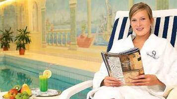 Indoor pool, outdoor pool, open 7:00 AM to 8:00 PM, sun loungers