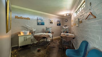 Espace de soins pour les couples, soins corporels, soins d'aromathérapie