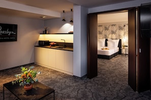 Apartment | Minibar, Zimmersafe, Verdunkelungsvorhänge, schallisolierte Zimmer
