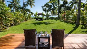 Bungalow, Beachfront | Terrace/patio