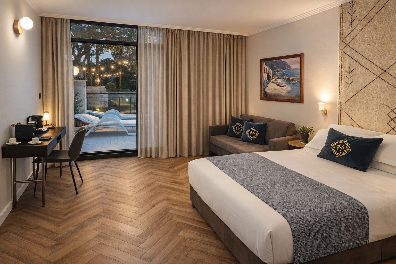 Garden Balcony | 客房內保險箱、遮光布/窗簾、免費無線上網、床單