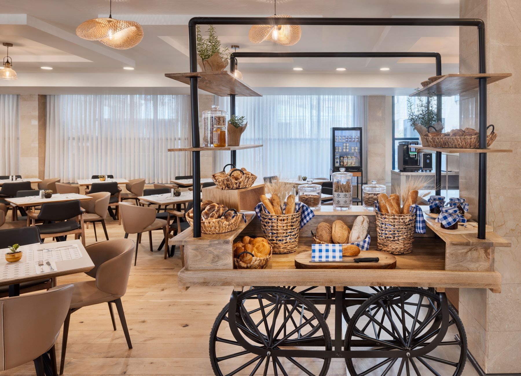 Tägliches Frühstücksbuffet (60 ILS pro Person)