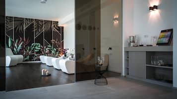 Sale per trattamenti di coppia, sauna, vasca idromassaggio, bagno turco