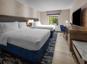 Classic Room, 2 Queen Beds, Non Smoking | Desk, laptop workspace, blackout curtains, iron/ironing board