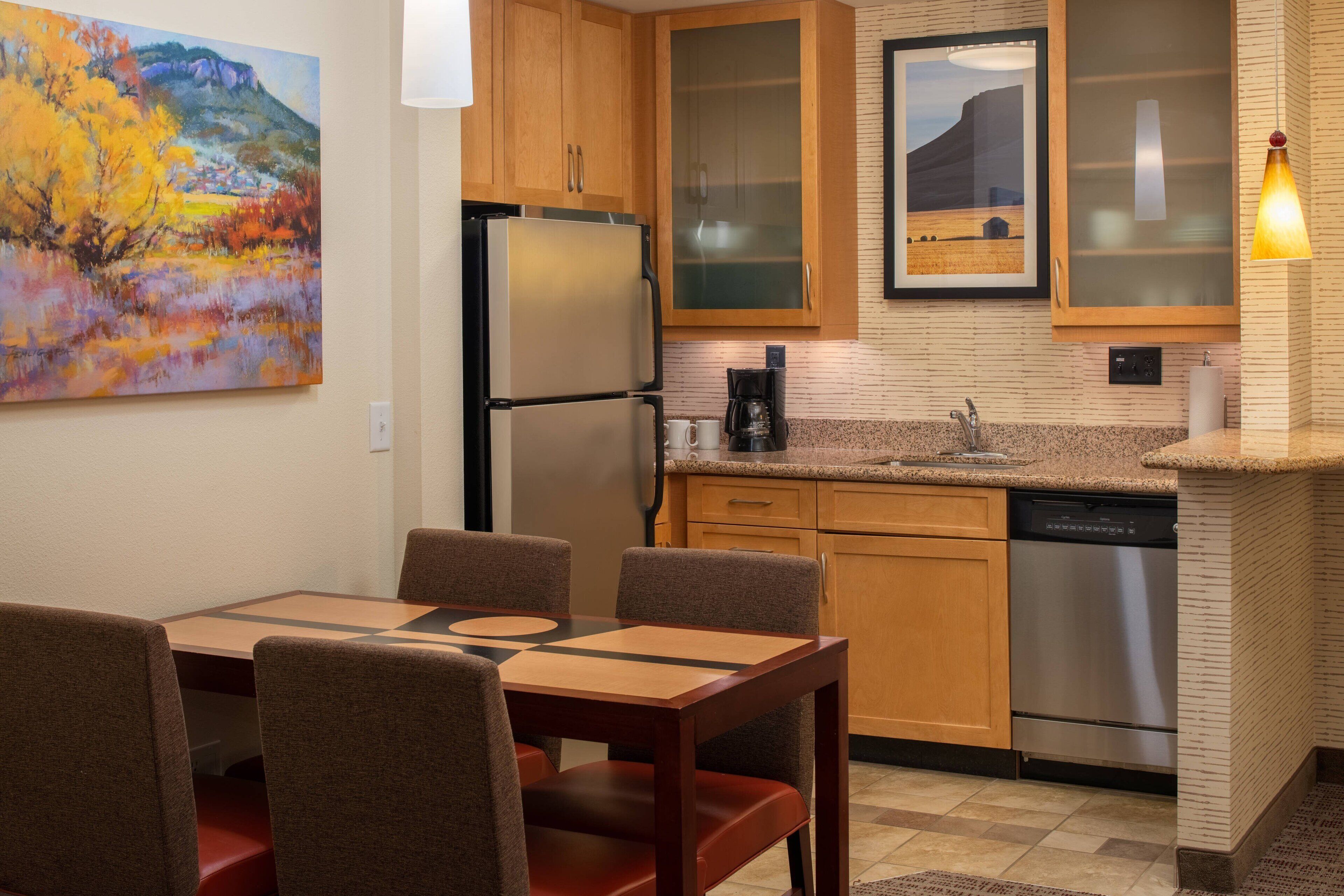 1 bedroom, desk, blackout curtains, iron/ironing board