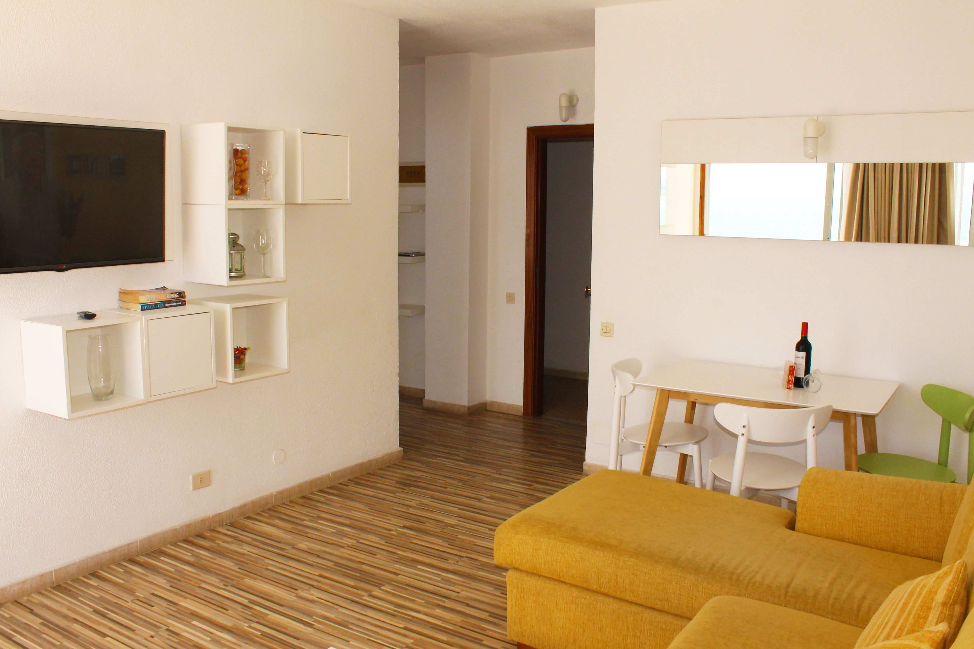 deluxe apartment (atico) | living room | flat-screen tv
