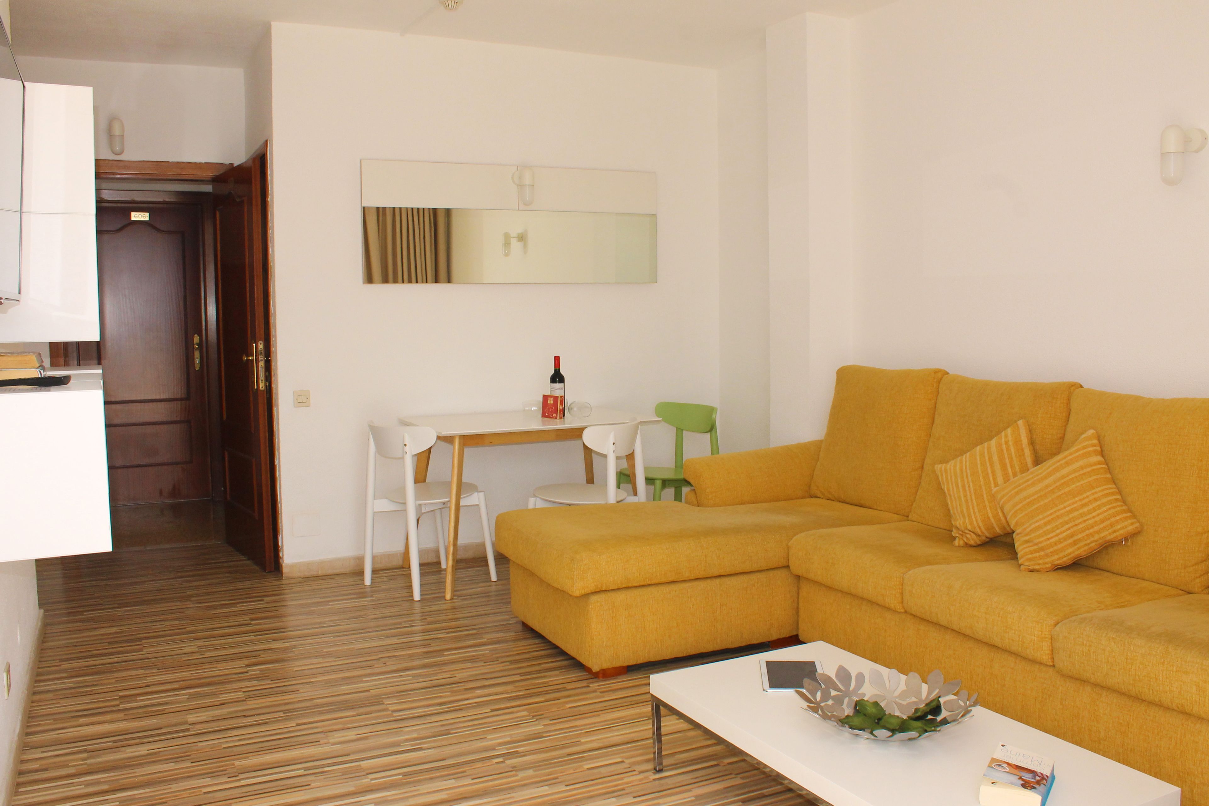 deluxe apartment (atico) | living room | flat-screen tv