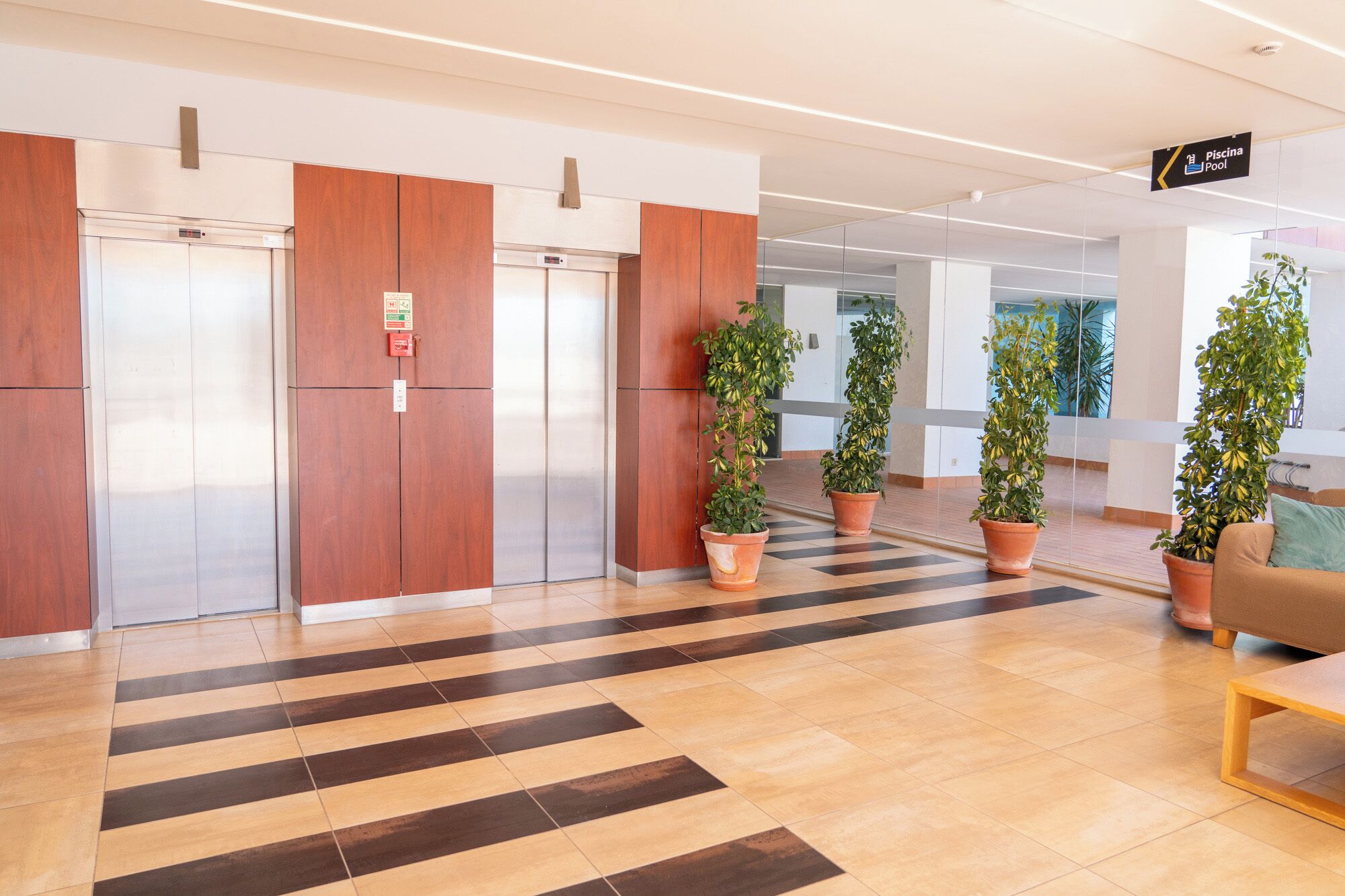 Sitteområde i lobbyen