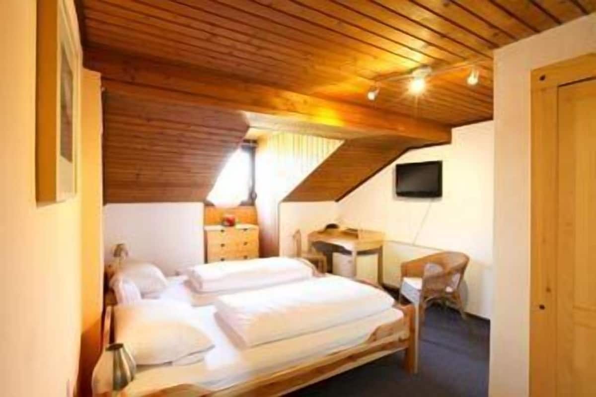 1 bedroom, desk, iron/ironing board, cots/infant beds