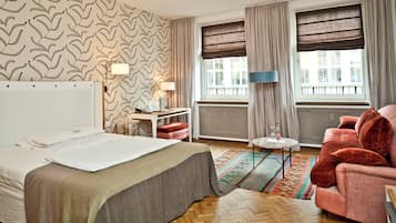 Premium bedding, minibar, in-room safe, desk